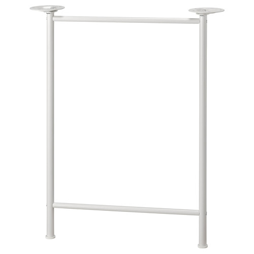 LAGKAPTEN / SPÄND Desk, white stained oak effect/white, 120x60 cm