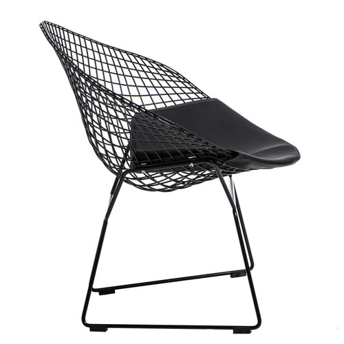 Chair with Seat Pad HarryArm, black