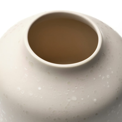 BLODBJÖRK Vase, beige, 16 cm