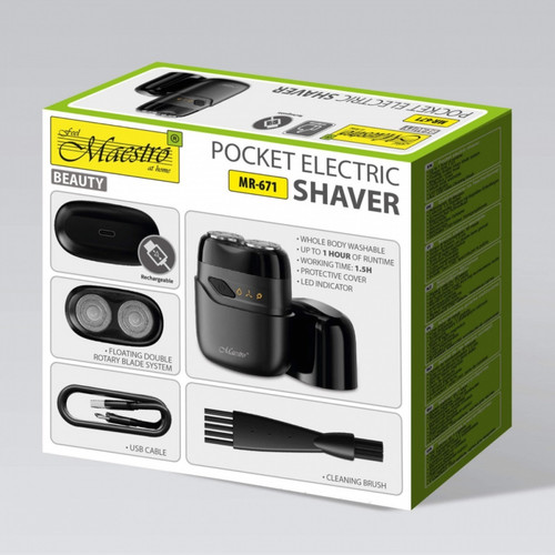 Feel Maestro Ultra-Compact Travel Electric Shaver USB-C MR-671