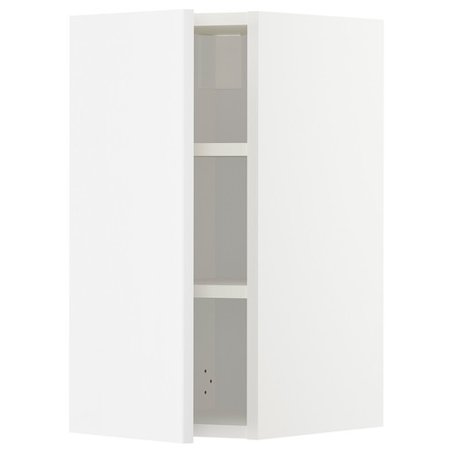 METOD Wall cabinet with shelves, white/Ringhult white, 30x60 cm