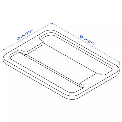SAMLA Lid for box 5 l, transparent