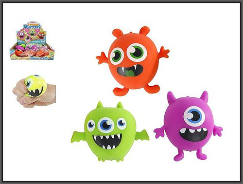 Stress Toy Squishy Monster 6cm, 1pc, assorted models