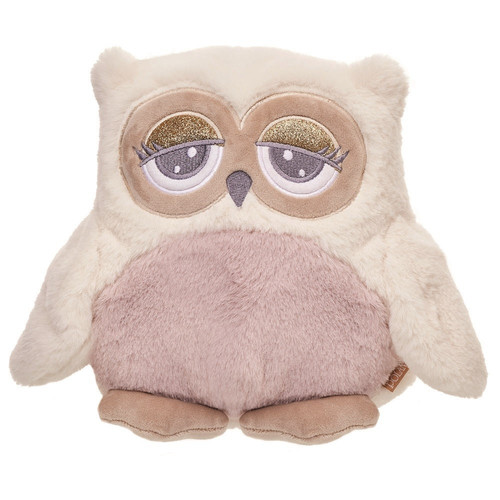 Beppe Soft Plush Toy Owl Abby 23cm, beige-pink, 3+