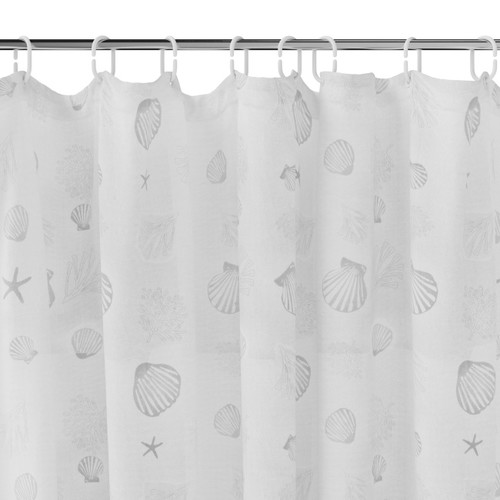 Shower Curtain GoodHome Naiad 180 x 200 cm, shells