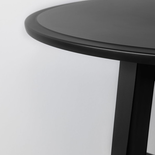 KRAGSTA Coffee table, black, 90 cm