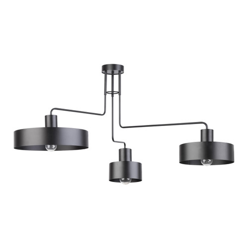 Pendant Lamp Vasco 3 x 60W E27, black