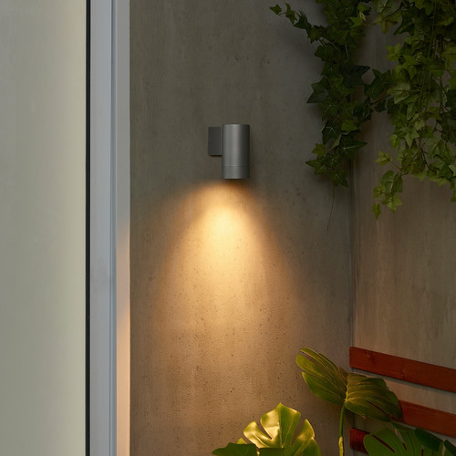 GRÖNSPRÖT Wall lamp, wired-in installation, outdoor aluminium-colour