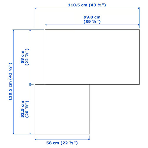 PAX Corner wardrobe, white, Grimo white, 111/111x201 cm