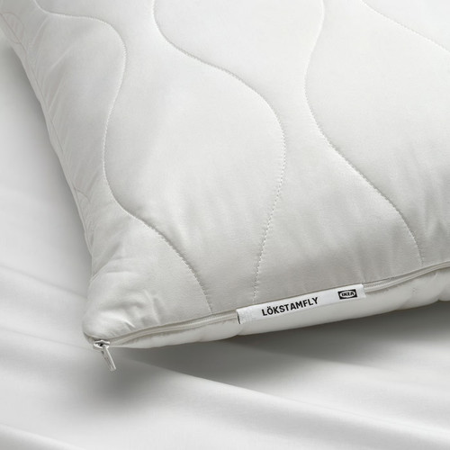 LÖKSTAMFLY Ergonomic pillow, side/back sleeper, 50x60 cm