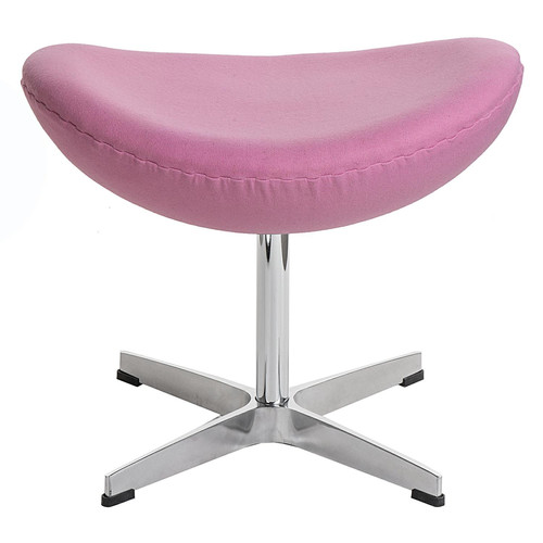 Footstool Egg Soft, cashmere, pink