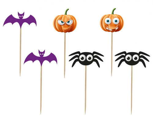 Trick or Treat Boo Picks Halloween 6pcs