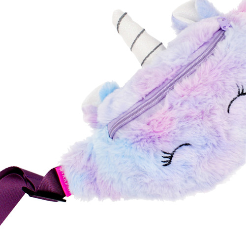 Starpak Plush Waist Bag Fanny Pack Unicorn, purple