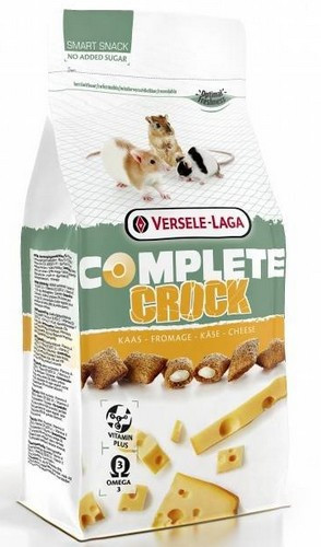 Versele-Laga Crock Complete Cheese Crunchy Snack for Hamsters, Rats & Mice 50g