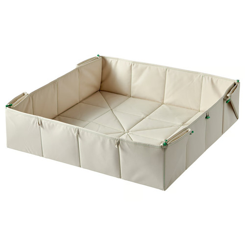 GREJSIMOJS Mat/storage box, foldable/beige