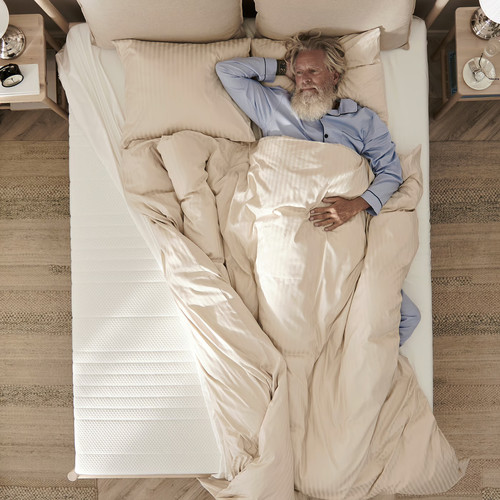 ÅNNELAND Hybrid mattress, medium firm/white, Standard Single