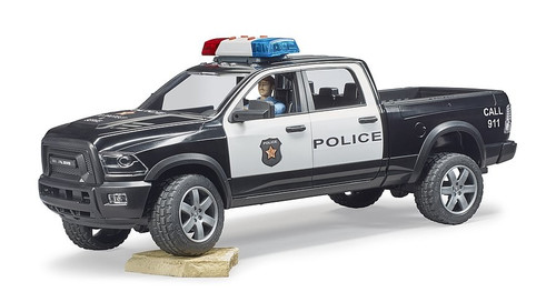 Bruder RAM 2500 Police Pick-up Truck with Police Officer 4+