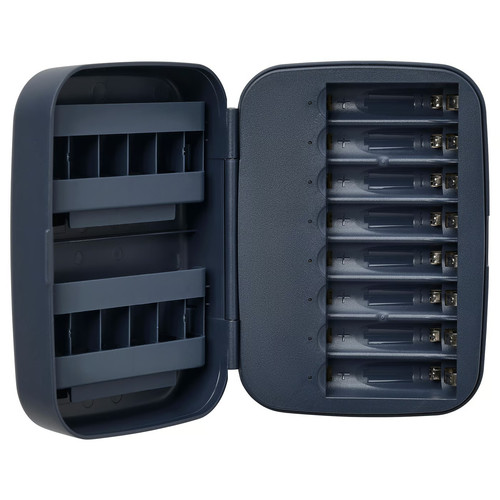 LITOSFÄR Battery charger with storage, dark blue