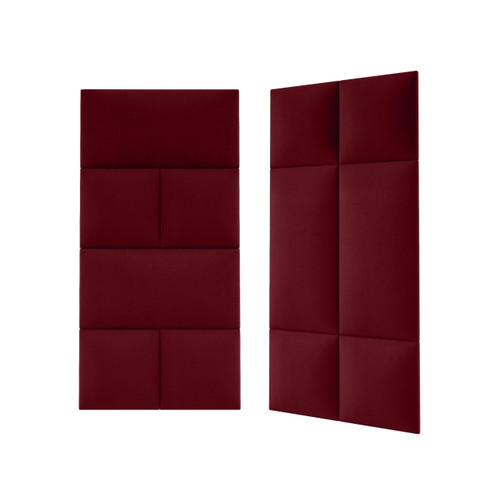 Upholstered Wall Panel Stegu Mollis Rectangle 60 x 30 cm, red