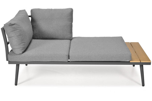 Outdoor Corner Sofa Set with Coffee Table NEVADA, graphite