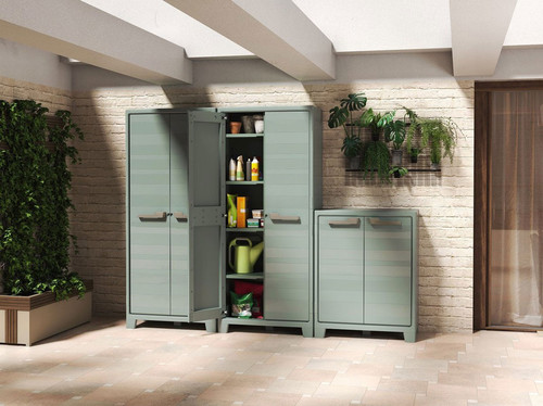 Outdoor/Workshop High Cabinet, jade grey