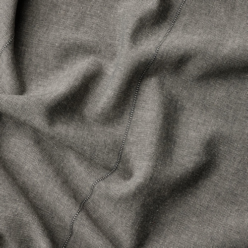 LENDA Curtains with tie-backs, 1 pair, dark grey, 140x300 cm