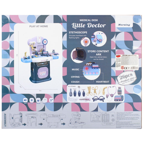 Little Doctor Medical Desk 26pcs Playset 3+