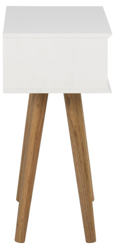 Nightstand Bedside Table Mitra, white
