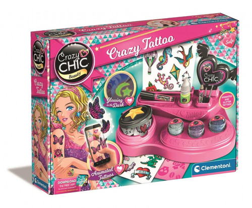 Clementoni Crazy Chic Tattoo Studio 6+