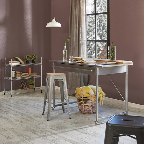 Bar Stool Paris Wood 75cm, pine/black