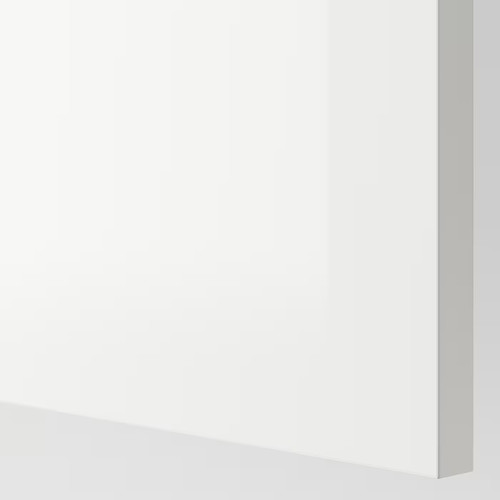 FÖRBÄTTRA Cover panel, high-gloss white, 39x86 cm