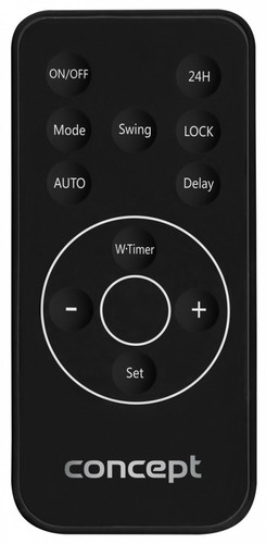 Concept Wall Ceramic Heater QH4001, black