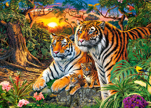 Castorland Children's Puzzle Tiger Family 180pcs 7+