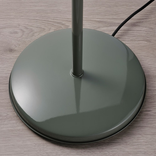 RÖDFLIK Floor/reading lamp, grey-green
