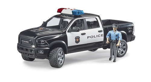 Bruder RAM 2500 Police Pick-up Truck with Police Officer 4+