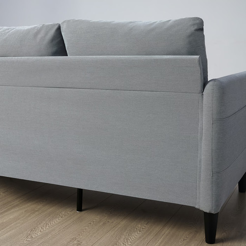 ANGERSBY 3-seat sofa, with chaise longue/Knisa light grey