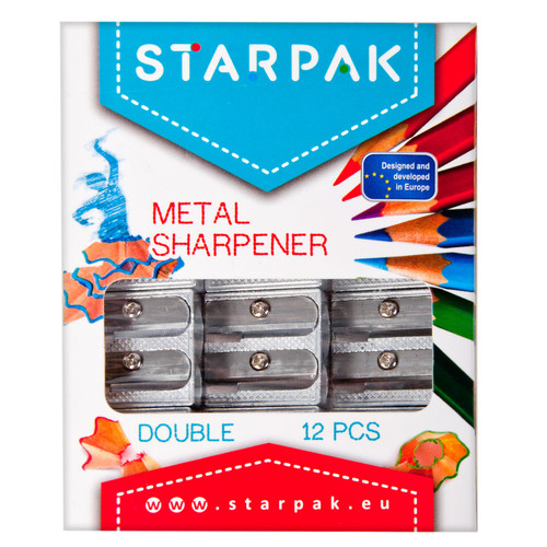 Starpak Metal Sharpener Double 12pcs