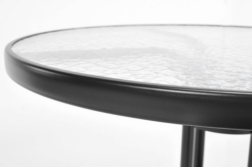 Outdoor Table 80, black/glass