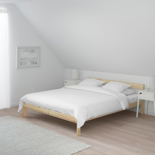 NEIDEN Bed frame, pine, 140x200 cm