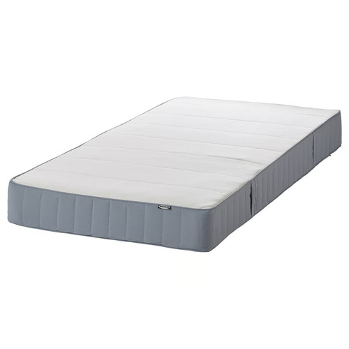 VESTMARKA Spring mattress, medium firm/light blue, 90x200 cm