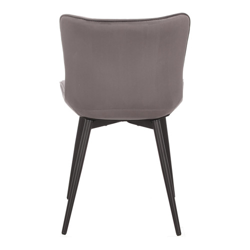 Upholstered Chair Roxino, velvet, grey