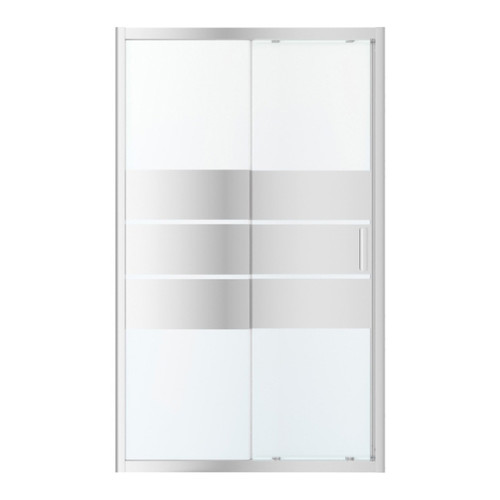 GoodHome Sliding Shower Door Beloya 120 cm, chrome/mirror glass