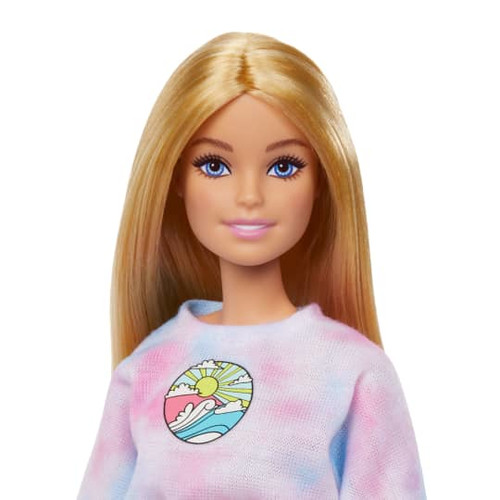 Barbie Malibu Stylist Doll & 14 Accessories Playset HNK95 3+
