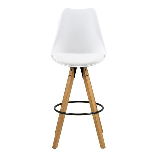 Bar Stool Dima, white/wood