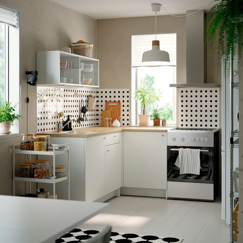 KNOXHULT Corner kitchen, white