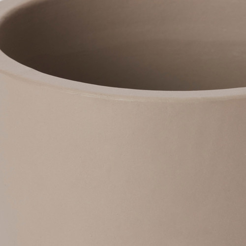 Plant Pot with Saucer GoodHome 12 cm, brown