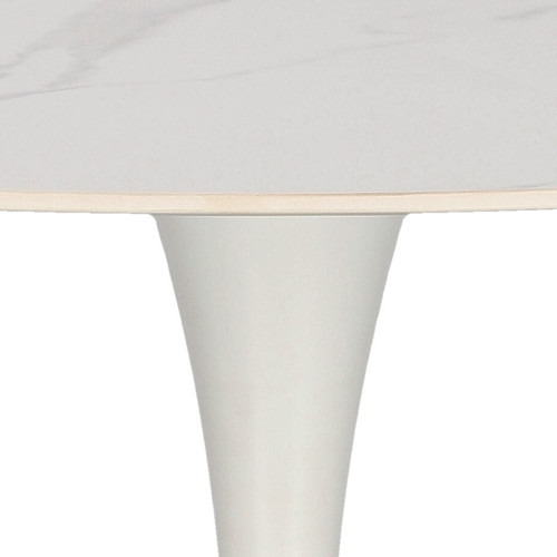 Table Simplet Skinny Premium Stone 90cm, white