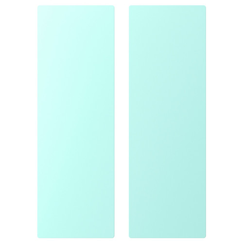 SMÅSTAD Door, pale turquoise, 30x90 cm