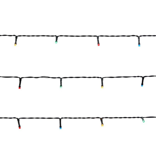 Christmas Lights 240 LED, indoor/outdoor, multicolour, battery-powered