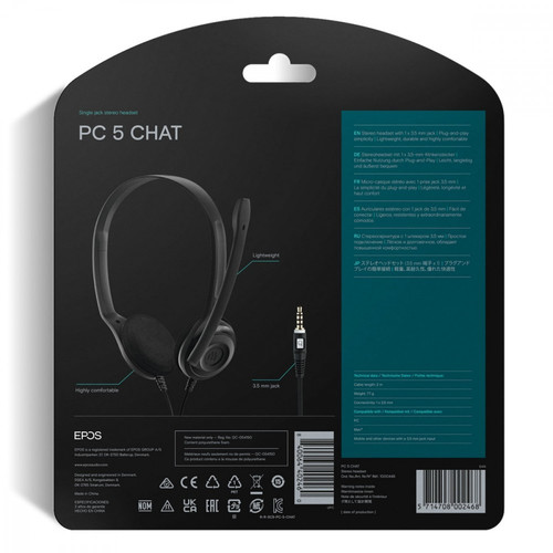 EPOS Wired Headphone PC 5 Chat